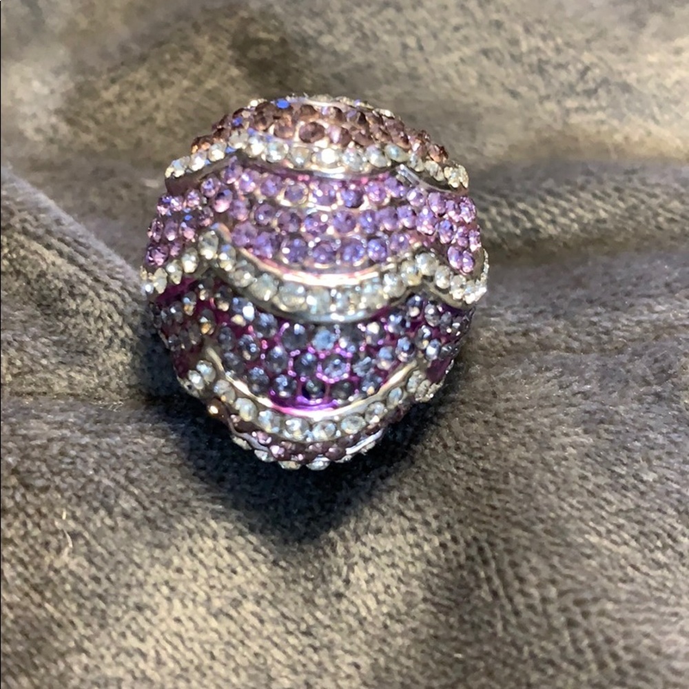 Silver egg ring